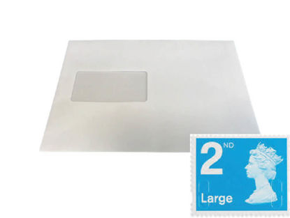 Picture of Bulk Post (2nd class) Upto 250gsm C4 large letter