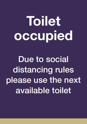 Picture of COVID Toilet Occupied Sign