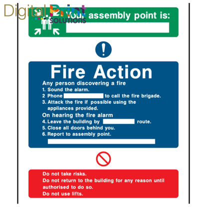 Picture of FIRE ACTION TEMPLATE 8
