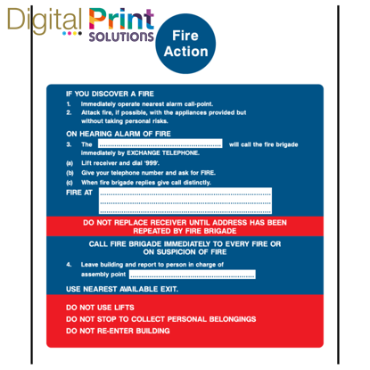 Picture of FIRE ACTION TEMPLATE 10