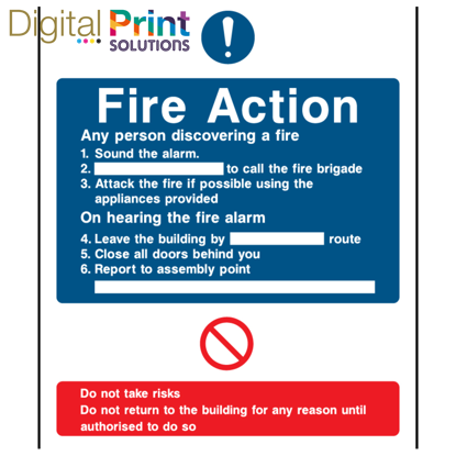 Picture of FIRE ACTION TEMPLATE 18