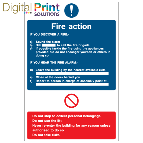 Picture of FIRE ACTION TEMPLATE 26