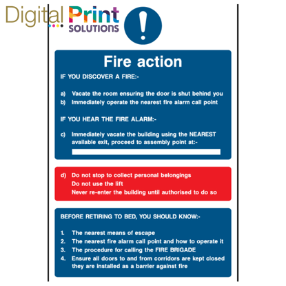Picture of FIRE ACTION TEMPLATE 27