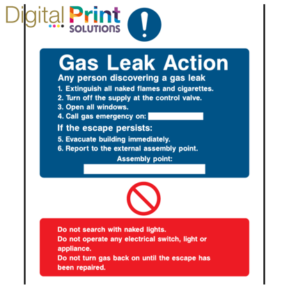 Picture of GAS LEAK ACTION TEMPLATE