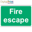 Picture of FIRE EXIT Sign 84