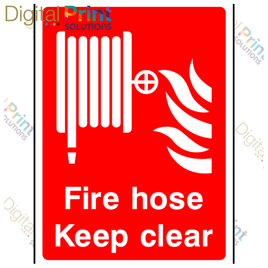 Picture of FIRE HOSE KEEP CLEAR