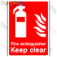 Picture of FIRE EXTINGUISHER KEEP CLEAR