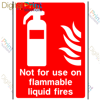 Picture of NOT FOR USE ON FLAMMABLE LIQUID FIRES