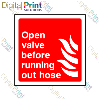 Picture of OPEN VALVE BEFORE RUNNING OUT HOSE