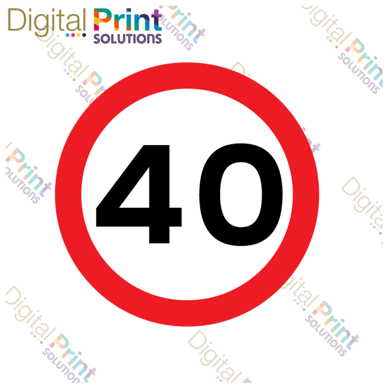 Picture of 40mph Limit