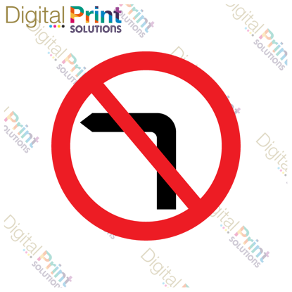 Picture of No left turn