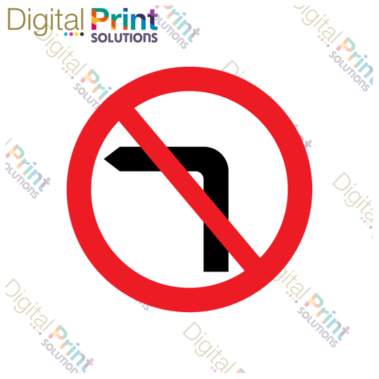 Picture of No left turn