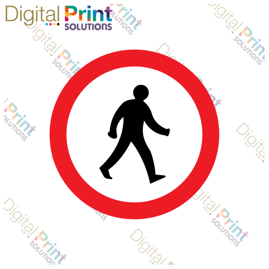 Picture of Pedestrians Prohibited