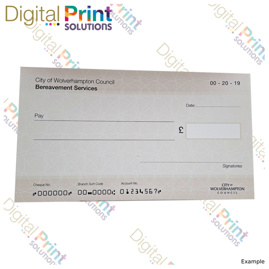 Picture of Large Presentation Cheque